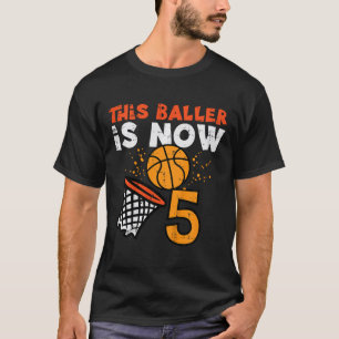 Camiseta Crianças Este Ller Agora É 5 Sketll 5º Aniversário