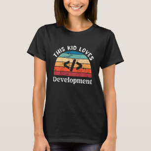 Camiseta Crianças Este Miúdo Adora O Desenvolvimento Menina