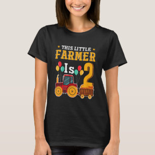 Camiseta Crianças Este Pequeno Agricultor É Um Trator De 2 