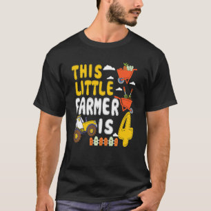 Camiseta Crianças Este Pequeno Agricultor É Um Trator De 4