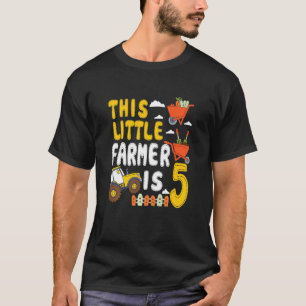 Camiseta Crianças Este Pequeno Agricultor É Um Trator De 5 