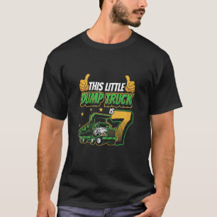 Camiseta Crianças Este Pequeno Caminhão De Bomba É 7 Dígito