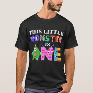 Camiseta Crianças Este Pequeno Monstro é um Partido primeir