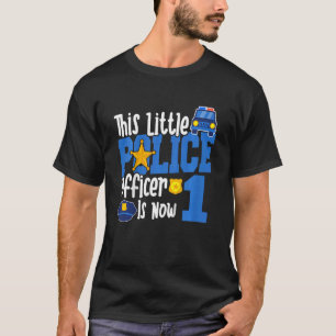 Camiseta Crianças Este Pequeno Policial Agora É 11rua Ano