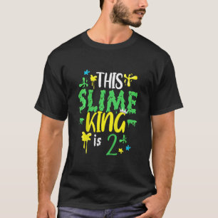 Camiseta Crianças Este Rei Slime É 2 Rei Slimus Para Menino