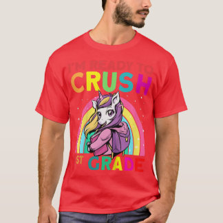 Camiseta Crianças, estou pronta para esmagar 1rua de Grau U