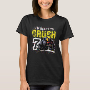 Camiseta Crianças, estou pronta para esmagar 7 Monstros de