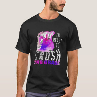 Camiseta Crianças Estou Pronta Para Esmagar O Segundo De Gr