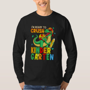 Camiseta Crianças Estou Pronto Para Dominar O Jardim De Inf