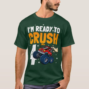 Camiseta Crianças, estou pronto para esmagar 4 meses de ani