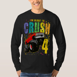 Camiseta Crianças, estou pronto para esmagar 4 Monstros, 4.