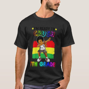 Camiseta Crianças Estou Pronto Para Esmagar 7ª Série Afro M