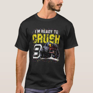 Camiseta Crianças, estou pronto para esmagar 8 Monstros do 