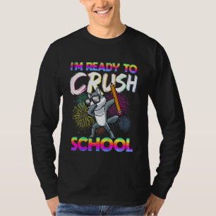 Camiseta Crianças, estou pronto para esmagar a creche escol