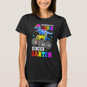 Camiseta Crianças Estou Pronto Para Esmagar Caminhão Monstr