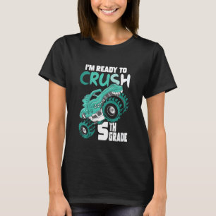 Camiseta Crianças, estou pronto para esmagar o carro de mon