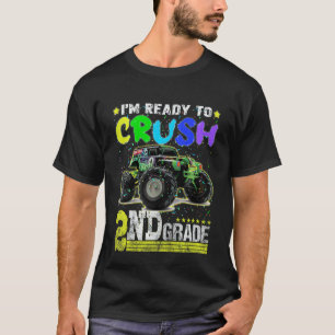 Camiseta Crianças, estou pronto para esmagar o carro de mon