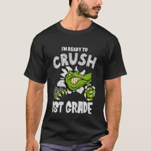 Camiseta Crianças, estou pronto para esmagar o crocodilo de
