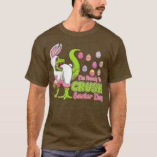 Camiseta Crianças, estou pronto para esmagar o Dinossauro B