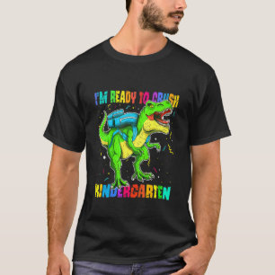 Camiseta Crianças, estou pronto para esmagar o dinossauro d