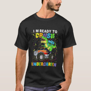 Camiseta Crianças, estou pronto para esmagar o dinossauro d