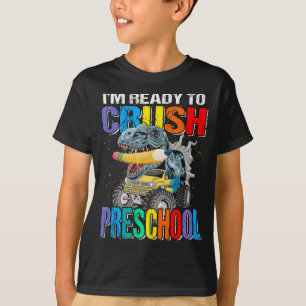 Camiseta Crianças, estou pronto para esmagar o monstro da