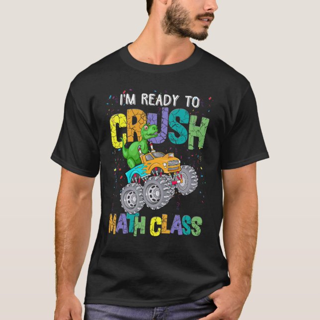 Camiseta Crianças, estou pronto para esmagar o monstro da c (Frente)