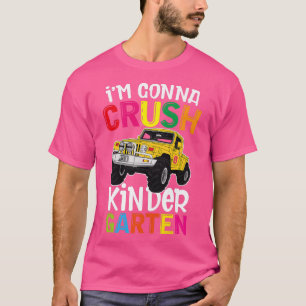 Camiseta Crianças, estou pronto para esmagar o monstro do j