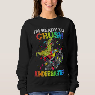 Camiseta Crianças, estou pronto para esmagar o monstro do j