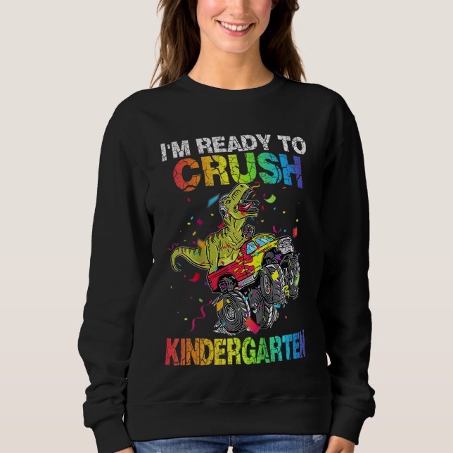 Camiseta Crianças, estou pronto para esmagar o monstro do j (Frente)
