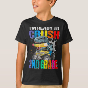 Camiseta Crianças, estou pronto para esmagar o monstro do s
