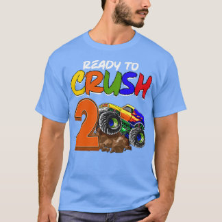 Camiseta Crianças, estou pronto para esmagar sendo 2 Monstr