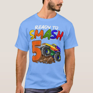 Camiseta Crianças, estou pronto para me esmagar sendo 5 Mon