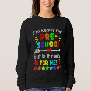 Camiseta Crianças Estou Pronto Para O Primeiro Dia Do Pré-E