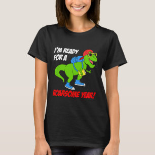 Camiseta Crianças Estou Pronto Para Um Ano Roarsome De Volt