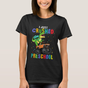 Camiseta Crianças Eu Acabei De Esmagar O Dinossauro Trex M