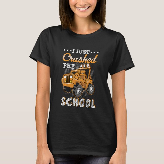 Camiseta Crianças, Eu Acabei De Esmagar O Monstro Do Pau (Frente)