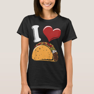 Camiseta Crianças Eu Adoro Tacos - Taco Engraçado Joga Comi