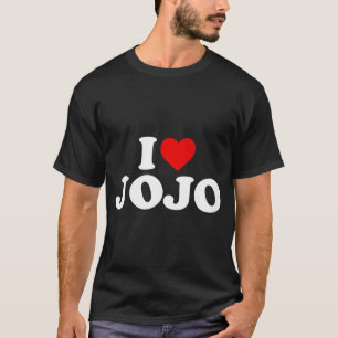 Camiseta Crianças Eu Amo Jojo Para Garotinha Crianças De Cr