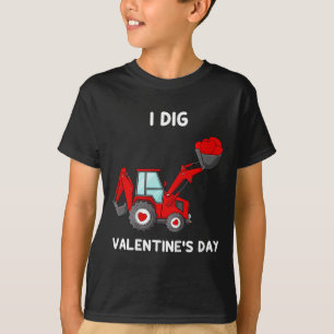 Camiseta Crianças Eu Canto Dia de os namorados Corações Bri