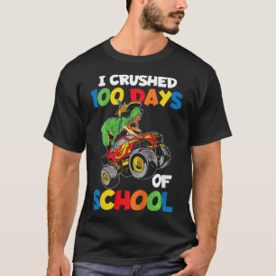 Camiseta Crianças Eu Esmagava 100 Dias De Meninos Escolares