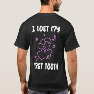 Camiseta Crianças Eu Perdi Meu Primeiro Dente Fada Dentes C