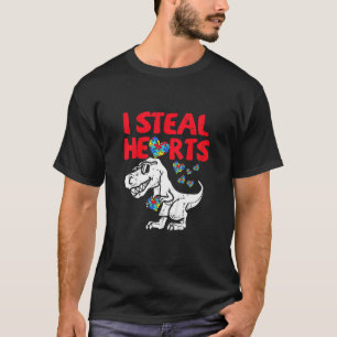 Camiseta Crianças Eu Roubo Corações, Quebra-cabeça, Autismo