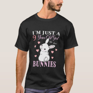 Camiseta Crianças, eu sou apenas uma garota de 9 anos que a