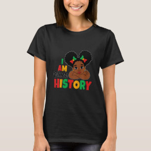 Camiseta Crianças Eu Sou Mês da História Negra BLM Melanina