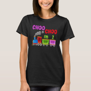 Camiseta Crianças, eu sou o Bda do segundo aniversário Choo