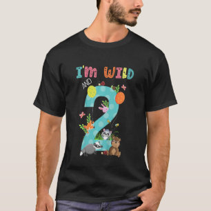Camiseta Crianças, eu sou selvagem e 2 Tema Zoológico Anive