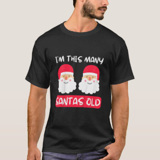 Camiseta Crianças, eu sou tantas Papais noeis de Natal anti