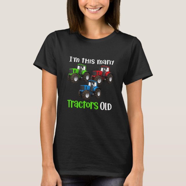 Camiseta Crianças, eu sou tantos Tratadores, o velho Trator (Frente)