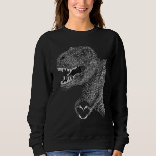 Camiseta Crianças, Eu Te Choro Dia de os namorados De Dinos